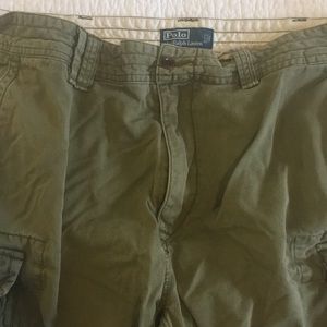 Men’s Ralph Lauren Polo army green cargo shorts